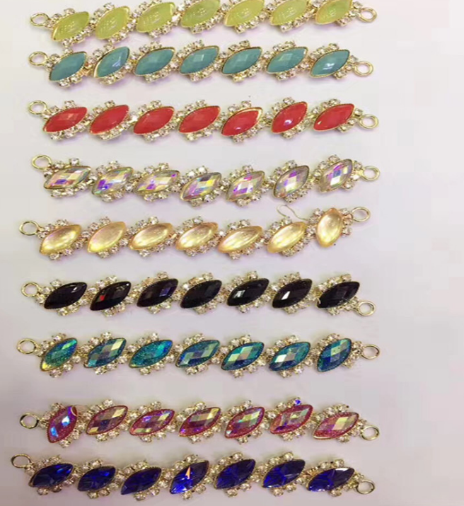 Colorful Hot Fix Diamond Shape Adhesive Rhinestone Sheets for Clothing