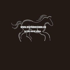Horse Hot Fix Rhinestone Transfer Design