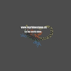 Gecko Heat Rhinestone Sticker Design