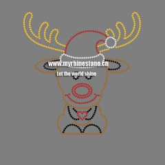 Deer Iron on Rhinestone Motif
