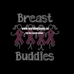 Breast Cancer Awareness Ladies Rhinestone Motif