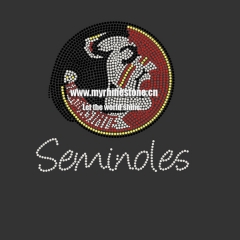 Sports Team Logo Seminoles Hotfix Rhinestone Transfers