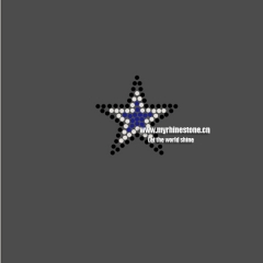 Cowboys Star Hotfix Rhinestone Transfer