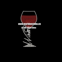 Red Wine Rhinestone Hot Fix Transfers