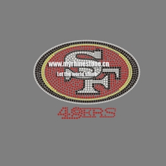 SF 49ERS logo Rhinestone Transfer for fun's T shirts