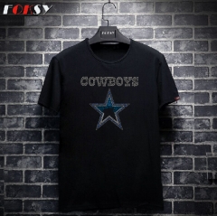 Cowboys Star Rhinestone Iron on Transfers