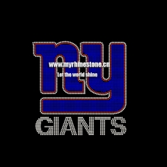 NY Giants Hot Fix Rhinestone Sticker