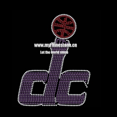 Custom DC logo Iron-on Rhinestone Transfers