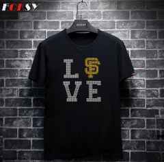 LOVE SF Rhinestone Transfer for fun's T shirts