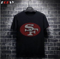 SF 49ers Rhinestone Iron on Transfer for T shirts