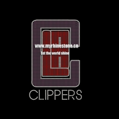 Clippers Iron On Rhinestone Transfer