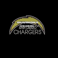 San Diego Chargers Iron On Rhinestone Transfer