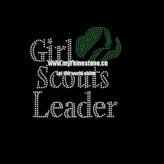 Girl Scouts Leader Heat Press Rhinestone Transfer