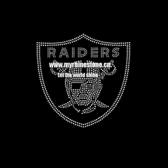 Raiders Sport Iron On Rhinestone Transfer