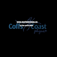 Coffs Coast Iron On Rhinestone Transfer
