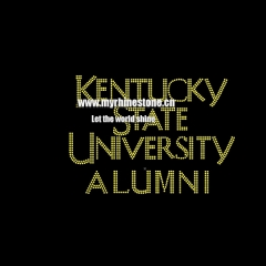 Kentucky State Universtity Alumni Hot Fix Rhinestone Transfer