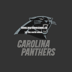 Carolina Panthers Tiger Heat Rhinestone Transfer