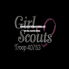 Girl Scouts Iron On Rhinestone Template