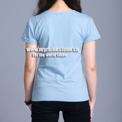 Light Blue Cotton T-shirts