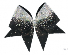 Hot Fix Crystal Bling Rhinestone Iron on Transfer Cheer Bow Motif for All Stars Team