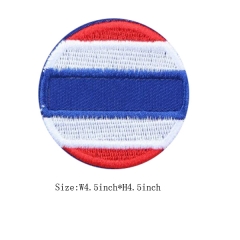 Custom Iron on Thailand Flag Embroidery Patch Design For Clothes