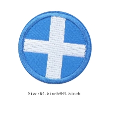 Custom Iron on Finland Flag Embroidery Patch Design For Clothes