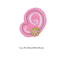 Custom Lovely 9 Motif Iron on Embroidery patch