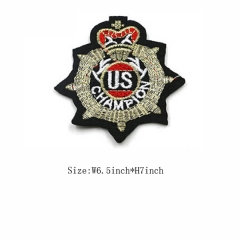 Custom Iron on Crown US Embroidery Patch Design For Clothes