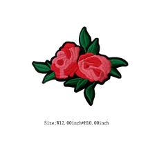 Wholesale Rose Flower Iron on Embroidery patch Design