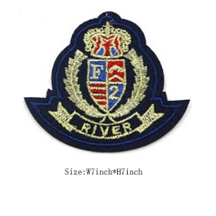 Custom Iron on Crown Rider Embroidery Patch Design For Clothes