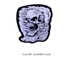Custom Skull Motif Self-adhesive Embroidery patch