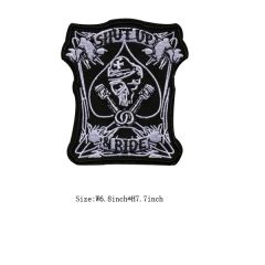 Custom Iron On Skull Design Embroidery Patches