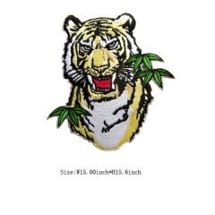 Custom Animal King Motif Self-adhesive Embroidery patch