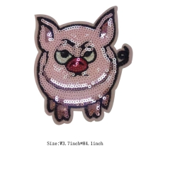 Custom A Angry Pig Motif Embroidery patch