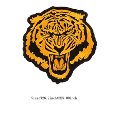 Wholesale Custom Lion Head Motif Embroidery Patch with Glue Back