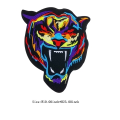 Wholesale Custom Tiger Self-adhesive Embroidery Patch