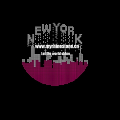 New York Iron On Rhinestone Transfer