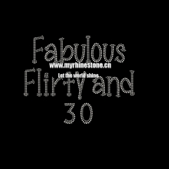 Fabuious Flirtv And 30 Heat Press Rhinestone Transfer