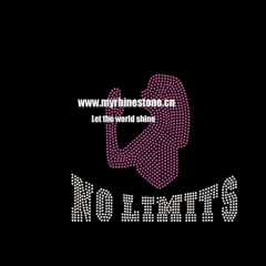 No Limits Iron On Rhinestone Transfer