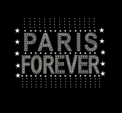 Paris Forever Heat Press Rhinestone Transfer