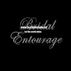 Bridal Entaurage Hot Fix Rhinestone Transfer