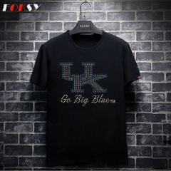 Go Big Blue UK Iron On Rhinestone Transfer