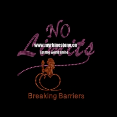 No Limite Breaking Barriers Iron On Rhinestone Design