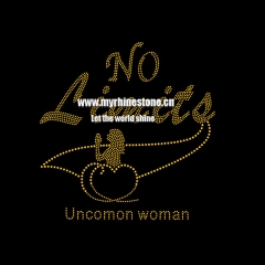 No Limite Uncomon Woman Hotfix Rhinestone Design