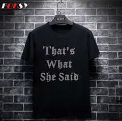 That's What She Said Iron On Rhinestone Transfer