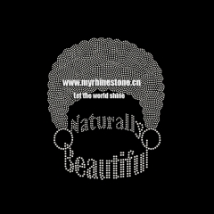 Naturall Beautiful Iron On Rhinestone Design