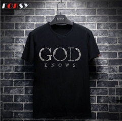 God Knows Iron On Rhinestone Design