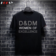 D And DM Women Of Excellence Iron On Rhinestone Transfer