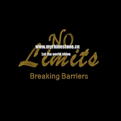 No Limite Breaking Barriers Iron On Rhinestone Transfer