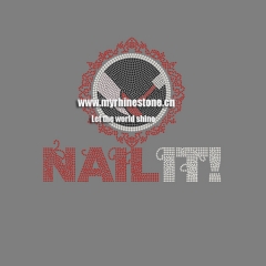 Nail It Iron On Rhinestone Transfer